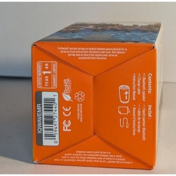 iQ Wave Mini Waterproof Bluetooth Portable Electronic Speaker NIB - Picture 5 of 6